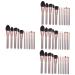 Beavorty 4 Sets Makeup Brush Set Make up Brush Makeup Tool Makeup Applicator Women Makeup Supplies Portable Brush Cosmetology Kit Blending Brush Tools Cangzhou Aluminum Alloy Cosmetic Miss