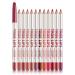 12 Colours Lip Liner Set Waterproof Lipstick Lip Liner Pencil Long Lasting Lipliner Pencil Set