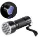 UV Black Light Flashlight with 21 LEDs | 395 NM UV Hand Detector for Dog/Cat Urine Bed Bugs & Scorpions - International Shipping Available - Buy Online on GoSupps.com