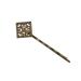 6pcs Retro Vintage Metal Hair Clips - Flower Bow Royal Square Bronze Hair Clamps | International Shipping - Buy Online on GoSupps.com