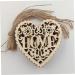 COHEALI 20 pcs Wooden Wedding Valentine's Heart Shape Diy Love Day Ornament Crafts for Embellishments - Buy Online on GoSupps.com
