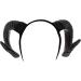 Zac's Alter Ego Evil Witch Ridged Devil Ram Goat Horn Headband - Halloween Black - Buy Online on GoSupps.com