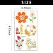 Groovy 70s Temporary Tattoos - Flower Glitter Fake Tattoo Stickers for Retro Hippie Decor - 20 Sheets - Buy Online on GoSupps.com