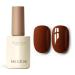 MEGIOR Brown Gel Nail Polish 15ml Chestnut Gel Polish High Gloss Soak Off UV LED Nail Gel Polish for Nail Art Manicure Salon DIY Home Gift for Girls Seal Brown