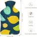 Lemon Hot Water Bottle with Plush Cover | Hand Warmer for Adults & Kids | 26.5x15.3cm - International Shipping Available - Buy Online on GoSupps.com