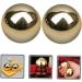 Gleavi 6 StK Gymnasikball Portable Brass Fitness Massage Balls for Hand & Body Ideal for Sports & Relaxation - Buy Online on GoSupps.com