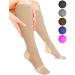 Sparthos Compression Socks 20-30mmHg for Sport, Running, Travel, Medical Support, Pregnancy, Nurses - Dr Soothers Ankle Brace for Plantar Fasciitis - Beige-LXL Large/X-Large (1 Pair) - Buy Online on GoSupps.com