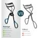 Kaasage Eyelash Curler no Pinching eyelids Classical Metal Makeup Curling Tool Contain 5 Silicone Refill Pads and Tweezers Naturally Curled for 5 Seconds Curls Lasting All Day - Buy Online on GoSupps.com