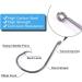 UCEC Circle Hooks 2X Strong Custom Offset Sport Fishing Hooks 150pcs/box - High Carbon Steel Octopus Hooks in Sizes #1-8/0 - Buy Online on GoSupps.com