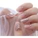 HUIL 24Pcs Diamond False Nails - Long Pink Micro Clear Press On Nail Art Summer Style | Buy Internationally - Buy Online on GoSupps.com