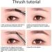 Maedack Eyebrow Pen - 1PCS Makeup Double Head Automatic Eyebrow Pencil Natural Waterproof Lasting Eyebrow Pen with Eyebrow Brush brown - Buy Online on GoSupps.com
