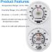 Vivarium Thermometer Hygrometer - Monitor Temperature and Humidity in Reptile Tank Vivarium - Buy Online on GoSupps.com