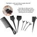 Hair dye kit 8 pieces hair dyes coloring dye kit bowl brush comb hairdresser sectioning clip hairdresser dye tool - Buy Online on GoSupps.com