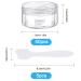 Pinsheng 50-Piece Clear Empty Cosmetic Containers - 5ml Travel Cream Jars with Lids Nail Art Jars & Spatula for Lip Balm & Lotion - Buy Online on GoSupps.com