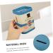Minkissy Razor Blade Storage Box - 3-Set Dispenser & Waste Container for Easy Shaving - Iron Blue 7.6x7.6cm - Buy Online on GoSupps.com