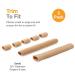 NatraCure Gel Toe Tube Cushion Sleeves (Small) - 5 Piece Trim-to-Fit Set for Corns, Blisters, Hammertoes, Calluses - 5 Pack - Buy Online on GoSupps.com