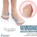 Ballotte Premium Toe Spacers (White 6 Pack) | Toe Separators for Feet - Toe Spreader & Foot Stretcher | Big Toe Straightener Bunion Corrector and Hammer Toe Corrector for Men and Women - Buy Online on GoSupps.com