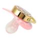 Buy Pink Rhinestone Baby Pacifier - Silicone M Size for 6-18 Months - International Shipping Available - Buy Online on GoSupps.com