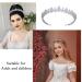 Jorsnovs Small Cubic Zirconia Crown for Women - Bridal Wedding Tiaras | CZ Queen Quinceanera & Birthday Party Hair Accessories - Silver - Buy Online on GoSupps.com