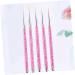 FRCOLOR 5 Piece Set Nail Art Liner Brush Polish Brush Pen Tools Nail Brush Kit Nail Polish Drawing Pen Nail Art Tools Nail Art Pen Painted Pen Pull Set Pink - Buy Online on GoSupps.com