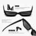 Amorays Fashion Oversized Square Sunglasses with UV400 Protection - Spring Zipper Reading Glasses for Men & Women (Black 3.00) - Buy Online on GoSupps.com