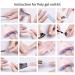 Mobray Poly Extension Nail Gel Kit - 8 Colors, Clear Pink Red Glitter, Gel Top & Base Coat, Slip Solution, Brush, Forms - DIY Home Nail Art Set - Buy Online on GoSupps.com