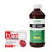 Geri-Tussin Liquid 16 Oz Guaifenesin 100 mg & Sore Throat Relief Lozenges 18 Count Bundle Chest Congestion Expectorant with Benzocaine 15 mg Menthol 3.6 mg Fast Soothing Throat Relief Cold & Flu