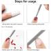 Clyhon Gel Nail Remover Triangle Cuticle Pusher Scraper Manicure and Pedicure Tool - Buy Online on GoSupps.com