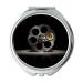 Mirror makeup mirror gun safe Round Mirror bullet pocket mirror portable mirror