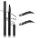 Magic 4-Tip Eyebrow Pencil 2024 New 3D Waterproof And Sweat-proof Microblading Eyebrow Pencil Contouring Pen With 4 Fork Long-Lasting Eyebrow Brush Microblade Eyebrow Pencil (Black)