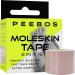 Peebos Moleskin Tape - 2in x 16ft - Blister Prevention Tape Foot Padding Tape | Water Resistant & Hypoallergenic | Thin Mole Skin Padding & Athletic Tape for Running Hiking Walking - Single Roll