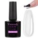 Vnicesli Clear Builder Gel for Nails - 4 In 1 Builder Gel in a Bottle & Base Coat & Nail Strengthen Gel & Nail Repair Soak Off Hard Gel Builder Base Clear Gel Nail Polish Nail Art Manicure 10ml