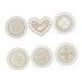 Coheali 18-part cross-stitch-friendship bracelet sewing yarn stand Remembrance wire frame hollow hollow set the cross winding set of wood shavings embroidery yarn finishing board