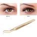 Eyelash Extension Tweezers - Precision Stainless Steel Professional Grade Golden Finish Strong Hardness - Buy Internationally - Buy Online on GoSupps.com