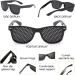 Xixiran Pinhole Glasses - 3-Pack Eye Trainers for Relaxation | Anti-Fatigue Black Grid Goggles - Buy Online on GoSupps.com