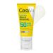 CeraVe Invisible Mineral Sunscreen SPF 50 Face Sunscreen for Sensitive Skin With Zinc Oxide & Titanium Dioxide Vitamin E + Niacinamide + Ceramides Oil Free Travel Size 1.62 oz