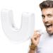 Jaw Exerciser for Men | U-Shaped Jawline Exerciser Jawline Trainer Compact Jawline Shaper Jaw Sculpting Tool for Women Men White - Buy Online on GoSupps.com