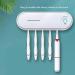 Fashionable Toothbrush Sterilizer & Disinfection Holder - UVC Light Drying for Home & Hotel Use | Plug-In Model - Buy Online on GoSupps.com