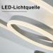 Buy LED Dimmable Ceiling Lamp | 85W Round Spotlight Chandelier for Living Room Bedroom & Office - Stylish Aluminum Design - Buy Online on GoSupps.com