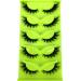 HBZGTLAD 3D Cat-Eye Mink Eyelashes - Curled Winged Thick & Natural False Eyelashes (MF-6) - Soft & Realistic - Buy Online on GoSupps.com