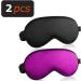 2 Pack Adjustable Cute Eye Mask for Sleeping - Soft Blindfold for Nap and Night Sleep - Buy Online on GoSupps.com