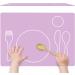 Montessori Toddler Silicone Dining Mat - Non-Slip & Easy-to-Clean Lilac Practical Life Mat for Kids House - Buy Online on GoSupps.com