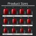 Matte Short Press on Nails Set - 6 Packs (144 Pcs) Acrylic False Nails with Glue & Nail File for Women - Buy Online on GoSupps.com