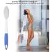 ANKROYU Foot Brush Silicone Foot Brush with Scrubbing Pumice Stone Long Handle Remove Dead Skin Cutin Pumice Scrub Exfoliating Cleaner for Dead Skin Smoothing and Softening Skin - Buy Online on GoSupps.com