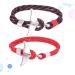 BESPORTBLE 2pcs Ocean Couple Wrist Band Matching Bracelets for Couples Ocean Anchor Bracelet Coastal Bracelets Hand Rope Bracelet Coastal Friend Bracelets Christmas Women's Rope Twine Lovers - Buy Online on GoSupps.com
