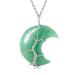 XIANNVXI Crystal Necklaces for Women Crescent Moon Necklace Healing Crystals Pendant Tree of Life Wire Wrapped Reiki Spiritual Necklace Jewellery for Women D - Aventurine