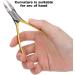 Cuticle Trimmer Toe Nail Clipper Pedicure Manicure Nail Tools Stainless Steel Material for Trim Nail Groove and Ingrown Nails (Gold) - Buy Online on GoSupps.com
