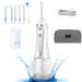 Water Flosser for Teeth H2ofloss Cordless Oral Irrigator IPX7 Waterproof Water Dental Flosser 5 Modes Dental Water Pick USB Rechargeable for 30 Days Use at Home/Travel White