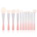Docolor 14-Piece Pink Makeup Brush Set - Premium Synthetic Kabuki Brushes for Foundation, Blending, Powder, Blush, Concealers, and Eye Shadows - Small Waist Design - Gift Box Included - Buy Online on GoSupps.com