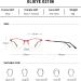 OLIEYE Cat Eye Reading Glasses for Women Retro Design - Red-53 2.0x - Buy Online on GoSupps.com